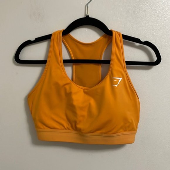 Gymshark Other - Gymshark MESH BACK TRAINING padded sports bra  ORANGE  size medium